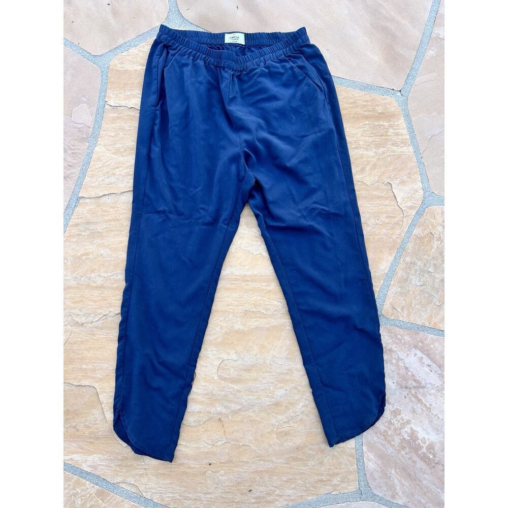 Marine Layer Elle Relaxed Crop Pants Beach Lounge Navy Women's Size Medium CR